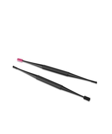 HEIMEABI Soft Silicone Ear Pick Double-Ended Earpick Ear Wax Curette Remover Ear Cleaner Ear Waxing Kit (Black One Size) Black One Size