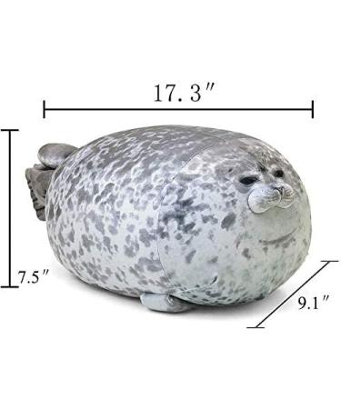 RUNYA Chubby Seal Pillow Plush Toy - 23.6in Stuffed Animal, Style-a - Buy Online on SooperMarket.com
