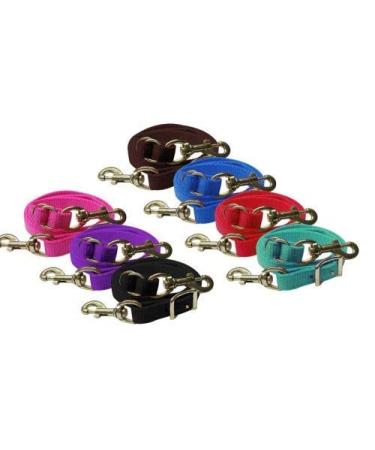 Showman Premium Nylon Easy Adjust Tie Down Strap Brown