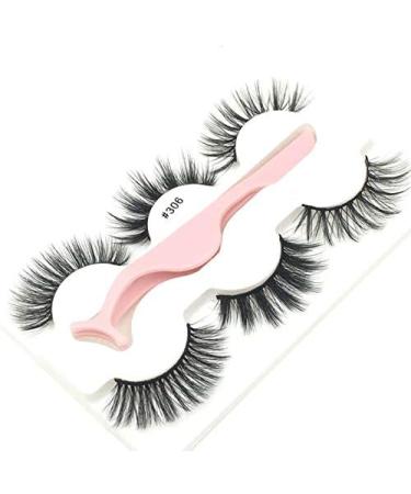 Desikixudy 3 Pairs 3D Lashes Natural False Eyelashes Dramatic Fluffy Soft Wispy Volume Reusable Eyelash 306 - Buy Online on SooperMarket.com