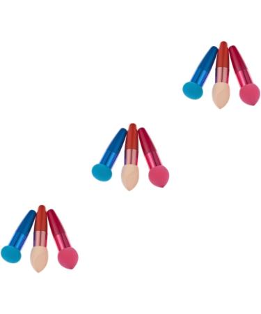 Housoutil 9 Pcs Makeup Brush Sponges Sponge Brush Concealer Brush Contour Brush Lip Brush Travel Major - Buy Online on SooperMarket.com