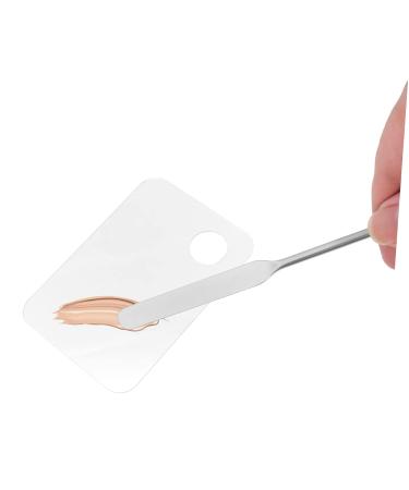 Buy 1 Set Cosmetic Mixing Palette & Tools - Foundation Mixing Tray & Spatula (17.5x15cm) - International Shipping Available - Buy Online on SooperMarket.com