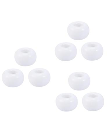 Cabilock cute round toothbrush holder 9 pcs braces lovers toothbrush white hygienic toothbrush storage round toothbrush whitex3stk mediumx3pcs
