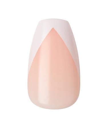 KISS imPRESS So French Press-On Manicure Nail Kit | PureFit Technology | Medium Length Nails | Includes Prep Pad, Mini Nail File, Cuticle Stick | 30 Fake Nails - Buy Online on SooperMarket.com