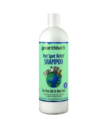 earthbath Hot Spot Relief Pet Shampoo, Tea Tree Oil & Aloe Vera, 16oz  Best Dog Shampoo for Itching & Skin Conditions  Made in USA