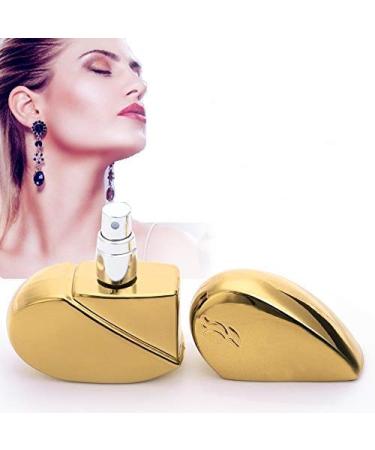 25 ml perfume bottle with heart pump empty pump travel set gold