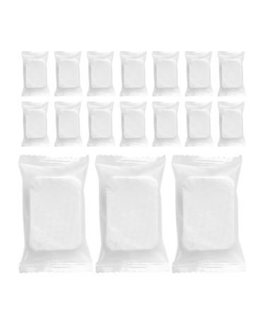 Baluue 1 Pack Makeup Remover Cotton Compressed Face Wipes Cotton Pads Mini Square Cotton Pads Nail Polish Remover Pads Facial Eye Makeup Wipes Cosmetic Cotton Pads