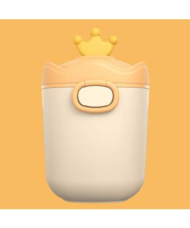 FIACVRS Baby Milk Powder Dispenser with Spoon - Large Capacity, Detachable, Yellow - Buy Online on SooperMarket.com
