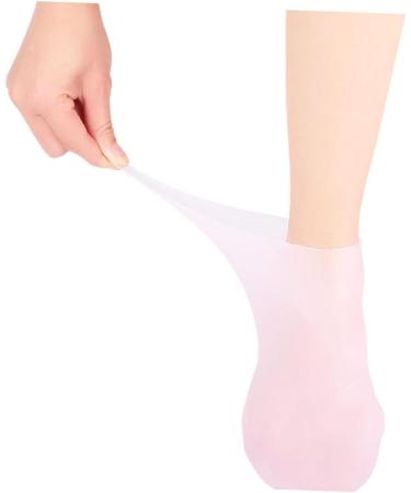 Healeved 3 Pairs Gel Socks Footies Socks for Women Lined Socks Lotion Socks Anti Cracking Foot Socks High Heel Protectors Socks for Heels Spa Socks Cracked Women's Invisible Sebs Stocking 16.5x8.5cm - Buy Online on SooperMarket.com