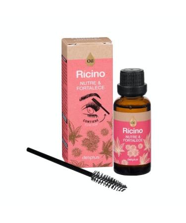 Castor Oil 30 ml. Deliplus nourishes and strengthens contains applicator.