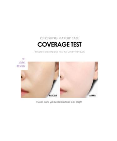 KORE BEAUTY USA Unny Refreshing Makeup Base - Violet | Lightweight Primer for Flawless Skin - Buy Online on SooperMarket.com