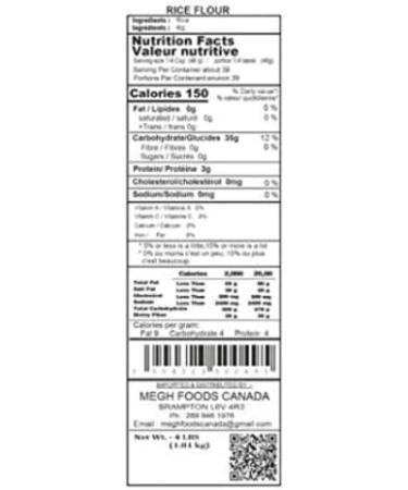 MEGH FOODS Rice Flour 4Lb - Buy Online on SooperMarket.com