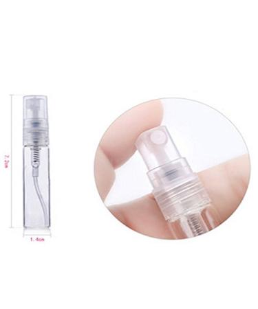 20Pcs Portable Clear 5ml Glass Atomizer Spray Bottles - Refillable Travel Perfume Containers | Must-Have Makeup Tool - Buy Online on SooperMarket.com