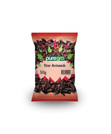 PureGro STAR ANISEEDS 50g 100% Natural Quality Product.