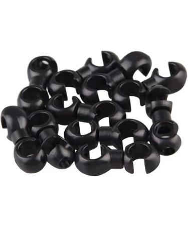 20PCS Bike Cable Clips - Plastic Rotating S-Hook Clips for MTB Brake Gear Housing - Buy Online on SooperMarket.com
