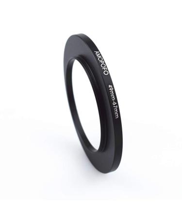 Metal Step Up Ring Adapter 49mm to 67mm Step-Up Lens Adapter Ring for Filters, Made of CNC Machined Space Aluminum with Matte Black Electroplated Finish 49mm to 67 mm Step Up Ring Adapter