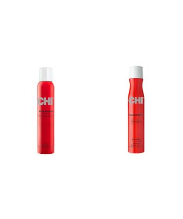 CHI Shine Infusion Hair shine spray 5.3 Oz & Helmet Head Extra Firm Hairspray 10 oz