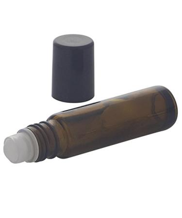 Brown glass deodorant stick 10ml Kosmetex roll-on bottle with deodorant roller for self-filling 10 ml brown 1 piece