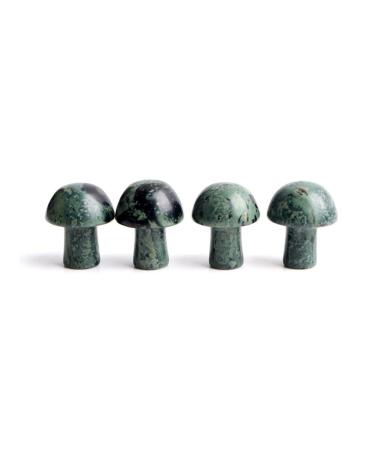 Crystal Rough Crystal Ornaments 1PC Mini Crystal Mushroom Natural Stones Carved Crafts Decoration Quartz Trinket Gift Ornament Aquarium Home Decor Gift (Color : Kambaba Jasper Size : 1pc) 1pc Kambaba Jasper