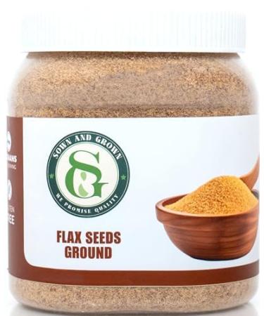 Flax Seeds Grounded-10oz High in Fiber Low in Carbs Combats Inflammation.