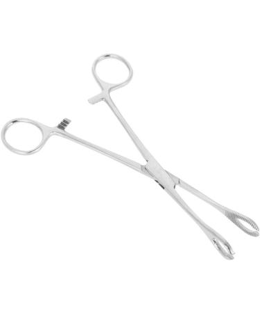Professional Surgical Steel Sponge Tweezers for Upper Lip Navel Nose Tongue & Septum | Stainless Steel Precision Tools - Buy Online on SooperMarket.com