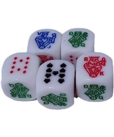 Cup Poker Dice Game Set with Leather Lined Cup - Premium Quality (cubilete)Honey - Buy Online on SooperMarket.com
