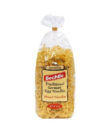 Bechtle Traditional German Egg Noodles Broad Noodles, 1.1 Pound (Pack of 12)