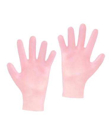 minkissy 1 Pair Whitening Moisturizing Gloves Pink Cotton Gloves Waterproof Gloves Moisturizing Gloves for Cracked Hand Holly Headband Dry Rough Skin Glove Sun Protection Sebs