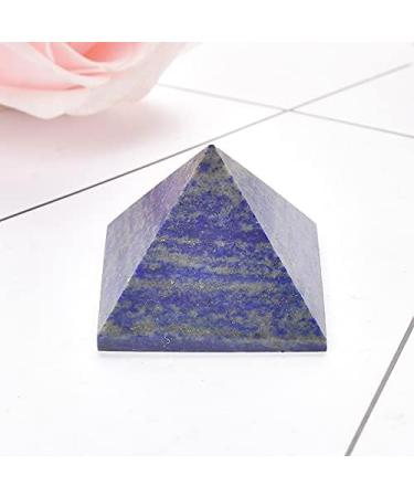 CIMWJOPS Natural Crystal Pyramid Lapis Lazuli Quartz Ornaments Natural Carved Tower Point - Buy Online on SooperMarket.com