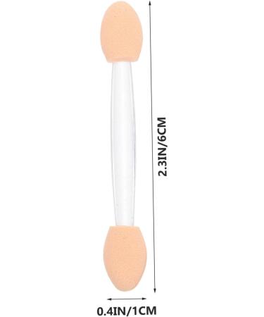 PLAFOPE 50pcs Double Ended Eyeshadow Brush Cosmetic Eye Shadow Sticks Eyeshadow Makeup Sticks Plastic - Buy Online on SooperMarket.com