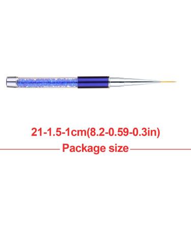 FIOERDTUIE Nail Brush Nails Painting Tool Convenient Fingernail Art Brushes DIY Decoration Accessory Fingernails Pens for Salon Dark blue - Buy Online on SooperMarket.com