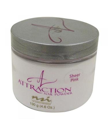 NSI ATTRACTION ACRYLIC POWDER - SHEER PINK 130g