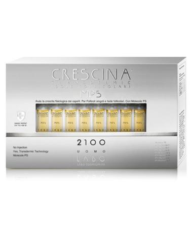 Labo Crescina Transdmermic MPS Follicular Island RI Wax 2100 Hair Loss for Men 40 Ampoules