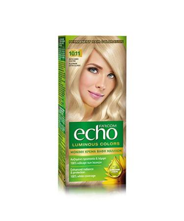 FARCOM Echo hair color with natural olive extract and vitamin C 60ml (10.11 very light platinum blonde)