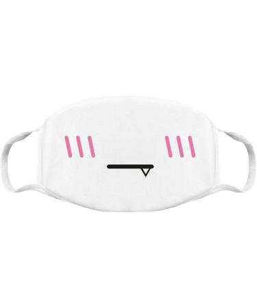 QZQ HOME Unisex Cute Anime Mouth Mask - White Kawaii Anti Dust Face Cover - Buy Online on SooperMarket.com