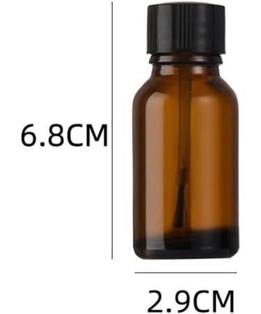 Buy JIHUOO 5-Piece Glass Nail Polish Bottles (15ml) with Brush | Empty Nail Polish Containers for DIY Manicures International Shipping Available - Buy Online on SooperMarket.com