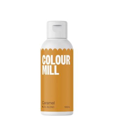 Colour Mill *Bulk Large 100ML* Next Generation Oil Based Food Colouring for Baking Decorating Icing and Cooking Food Dye DIY Slime and Crafts Making 100ml Caramel