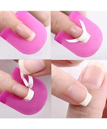 26 Piece Nail Polish Glue Model Leakproof Manicure Protection Tool + 1 PC Sticker Nail Stickers Letters Small J (Pink One Size) pink one size - Buy Online on SooperMarket.com