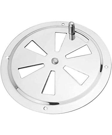 iSure Marine 4 inch Round Butterfly Air Vent Plate 2 Pack - 316 Stainless Steel for Boat Cabin Ventilation - Buy Online on SooperMarket.com