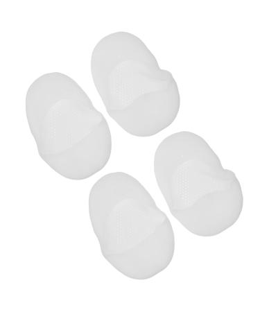 Lurrose 2 pairs of foot socks night care skin-socks spa-gel sock for women dry cracked footpath gel spa socks moisturizing shell men and women sail white 19x8.7 cm.White