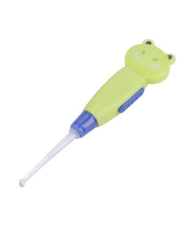 SWOQ Baby Ear er Detachable Head Cute Cartoon Look Toddler Ear er Flashlight Function for Ear Care(Green Frog)