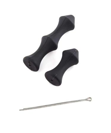 Archery Bowstring Finger Saver,2pcs Silicone Archery Target Recurve Bow Shooting Hunting Finger Guard Bowstring Archery Shot Finger Tabs Guard Protectors black