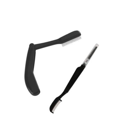 NOLITOY 2pcs Makeup Grooming Tools - Eyelash Brush & Eyebrow Combs for Women | Stainless Steel Makeup Applicators & Kit - Buy Online on SooperMarket.com