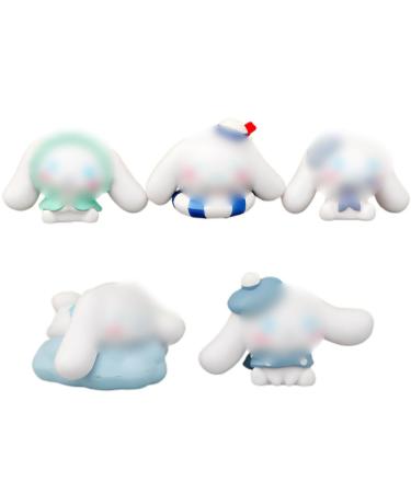 5PCS Dog Mini Figures Dog Cake Toppers Cake Decoration Mini Dog Figures Set for Boys Girls Birthday Party Babay Showers Celebration Supplies