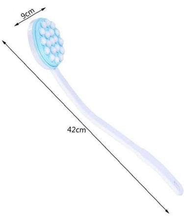 Long Handle Massaging Bath Brush | Lotion & Oil Applicator | Best Massage Bath Accessories for All Skin Types - Buy Online on SooperMarket.com