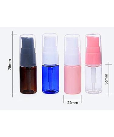 12Pcs 10ml/0.34oz Brown Lotion Pump Bottle with Black Press Pump Head Empty Refillable Makeup Cosmetic Toiletries Liquid Container Dispenser for Emulsion Body Wash Shampoo - Buy Online on SooperMarket.com