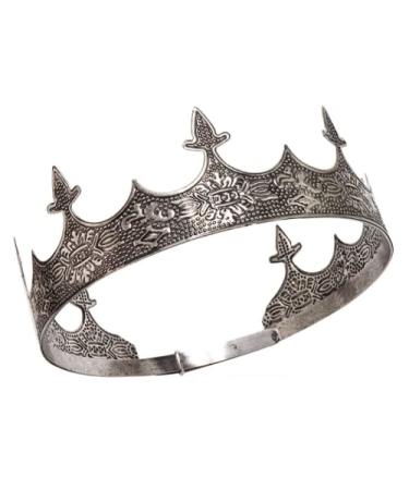 JORCEDI Crown Hair Jewelry - Royal King Diadem for Men, Metal Big Tiaras for Wedding, Halloween Costume & Music Festivals - Buy Online on SooperMarket.com