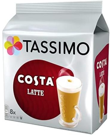 Tassimo Costa Latte Coffee Pods 8 Count - 340g Pack (1 Pack) - Buy Online on SooperMarket.com