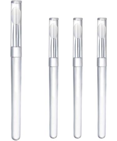 Silicone Lip Brushes - Portable Lipstick Applicator Wands & Mini Scrub Brush Set (4PCS) for Perfect Lip Gloss Application - Buy Online on SooperMarket.com