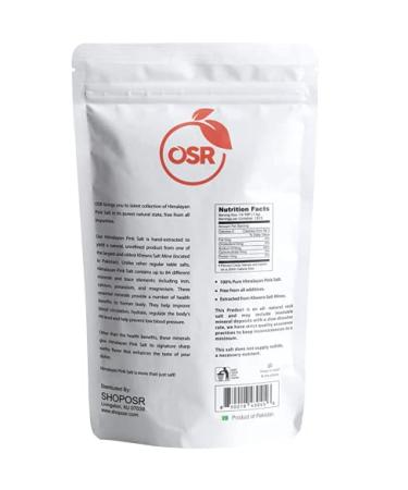 OSR Chef Himalayan Pink Salt 5 lbs Bag - Hand Extracted from the Foothills of the Himalayan Range - Buy Online on SooperMarket.com